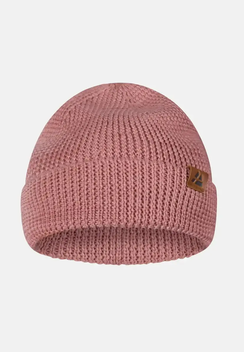 DANISH ENDURANCE MERINO HUE fra DANISH ENDURANCE, Lyserød, Blød Merinould og Polyester, Klassisk Ribbet Kant, Perfekt til Hverdag og Eventyr