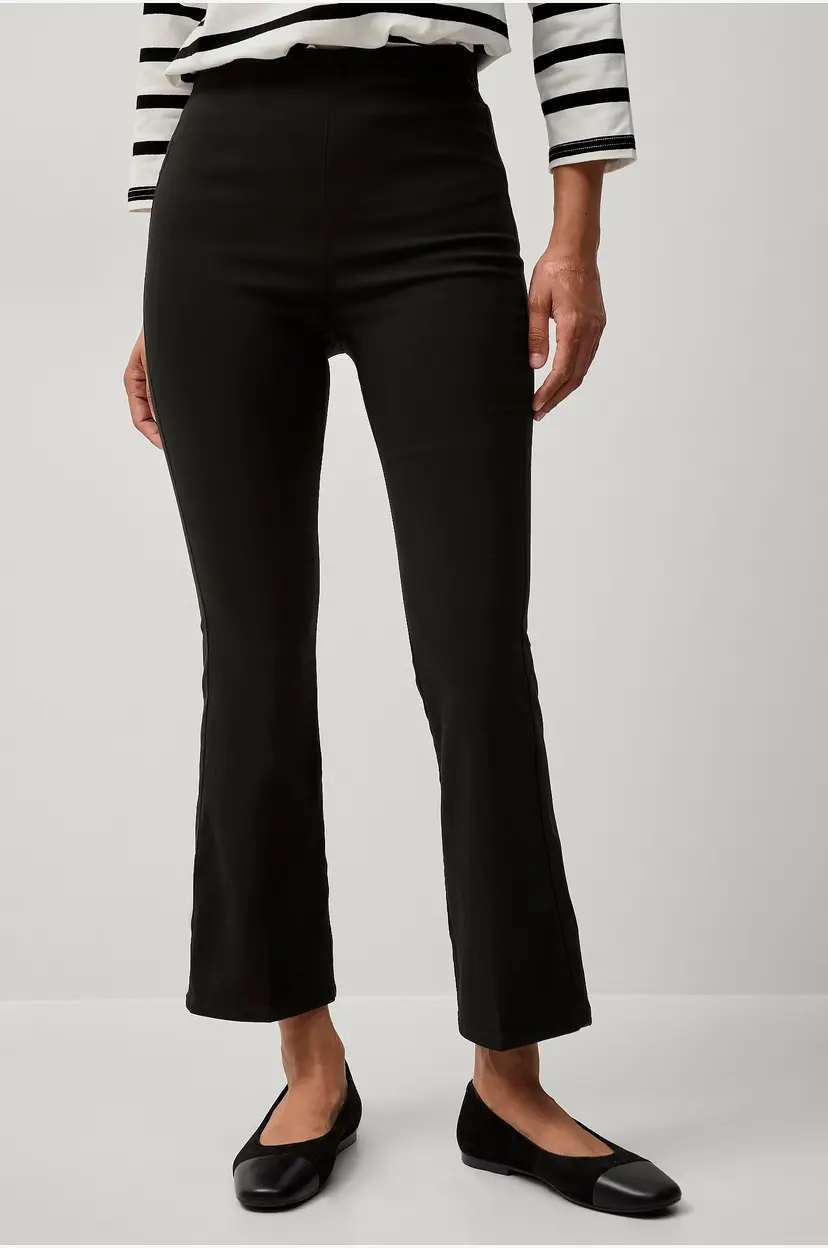 Ellos Collection Flexy Cropped tregging i superstretch - Svart