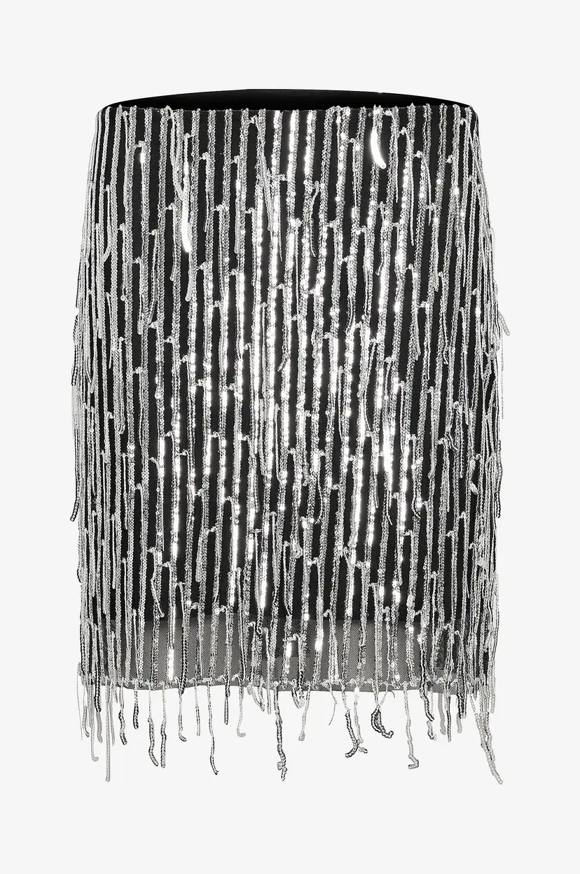 Karen By Simonsen Paljettskjørt kbSandie Skirt - Sølv