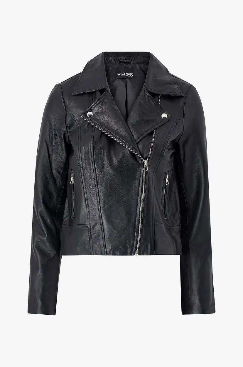 Pieces Biker jakke pcSusse Leather Jacket - Svart