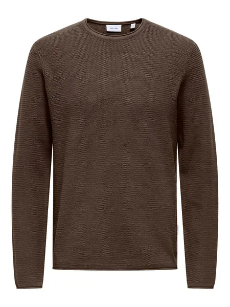 Only & Sons Onseric Reg 12 Struc Crew Knit Noos