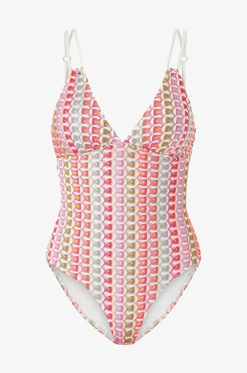 By Malina Badedrakt Nerea Fine Knitted Swimsuit - Flerfarget