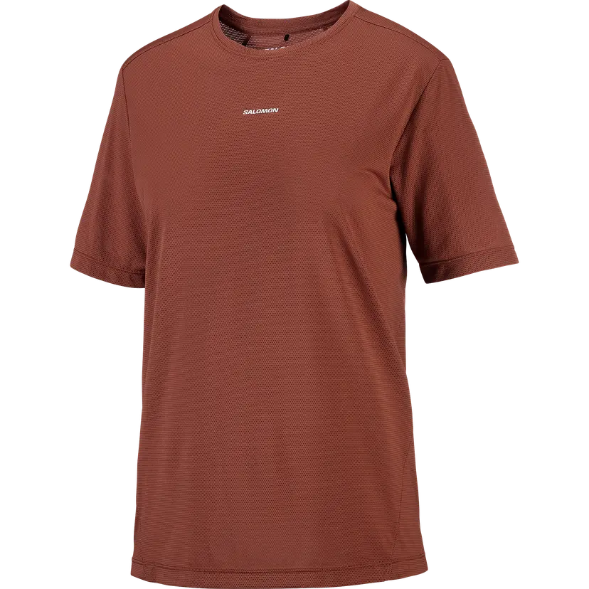 Salomon Salomon Women's Shkout Core Short Sleeve Tee Burnt Umber