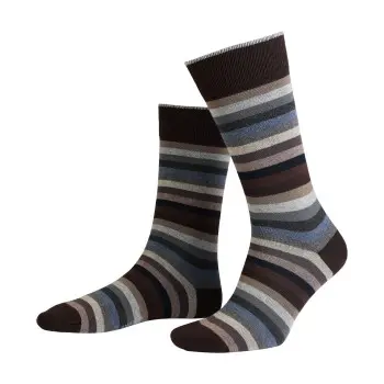 Amanda Christensen Amanda Christensen Strømper True Block Stripe Ankle Sock Svart/Blå