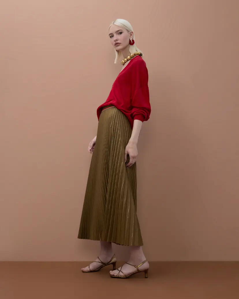 Maite by Lola Maite by Lola MS2608004 Camel Skirt