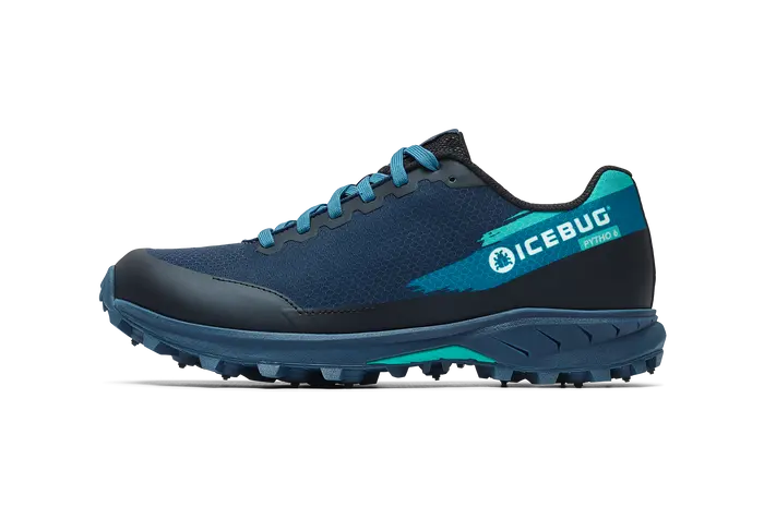 Icebug Pytho6 Men's BUGrip - DarkBlue/Mint