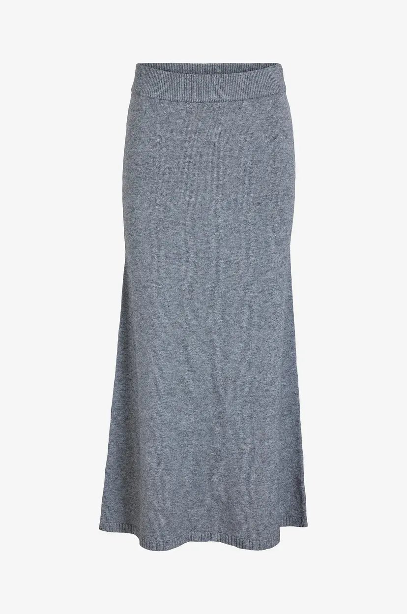 Vila Maxi skjørt viLilo Ancle Knit Skirt - Grå