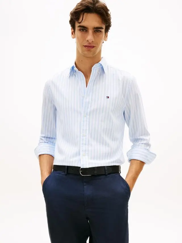 Tommy Hilfiger FLEX POPLIN CLASSIC STP RF SHIRT