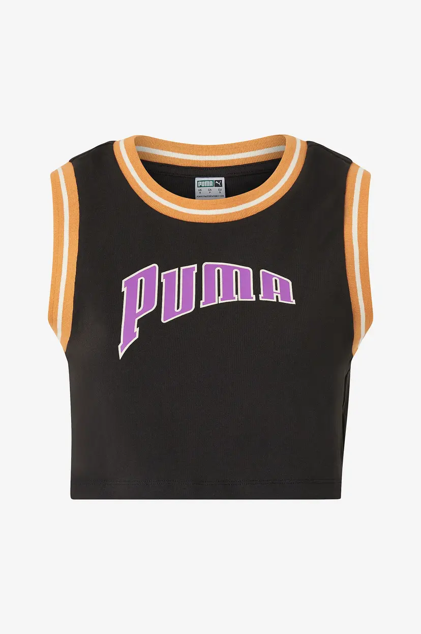 Puma Sportstopp Puma Team For The Fanbase Graphic Cropped Tee - Svart