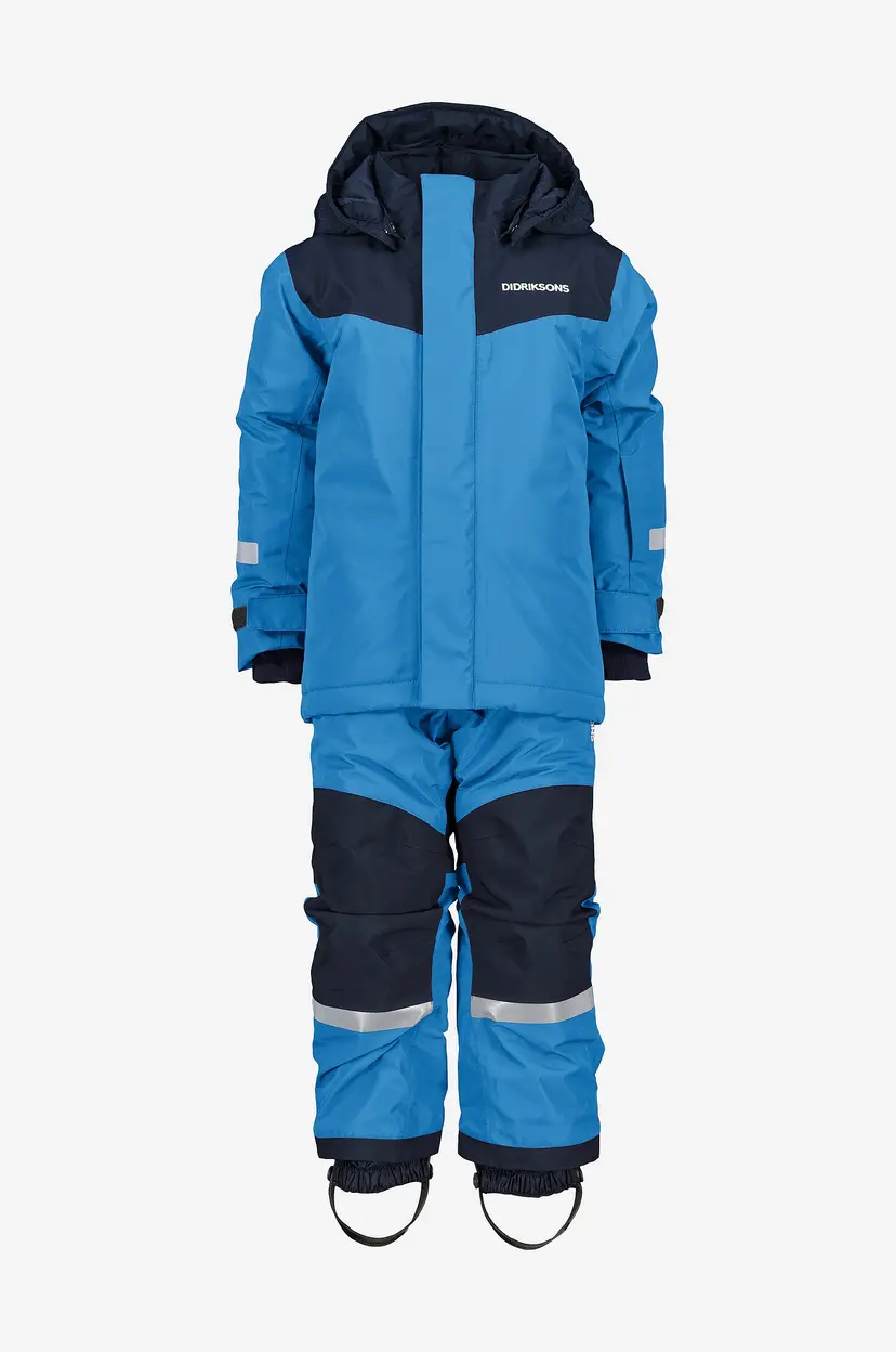 Didriksons Skare Kids Set, vinterjakke og vinterbukse - Blå