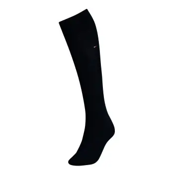 Tommy Hilfiger Tommy Hilfiger Strømper Women Cotton Knee High Sock Mørkblå bomull Str 35/38 Dame