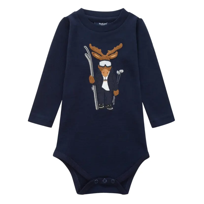 Woolland WoolLand - Ullbody Baby Høvringen Blue Ink