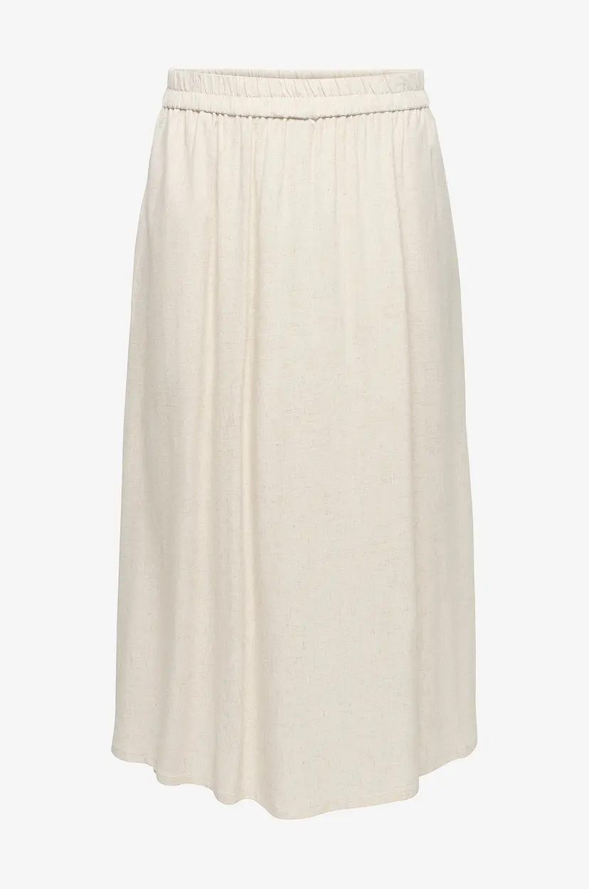 Only Carmakoma Maxi skjørt carSiesta Long Skirt - Beige