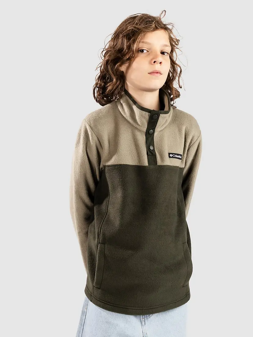 Columbia Columbia Steens Mtn II 1/4 Snap Pull-Over Kids Half-Zip Fleecegenser grønn