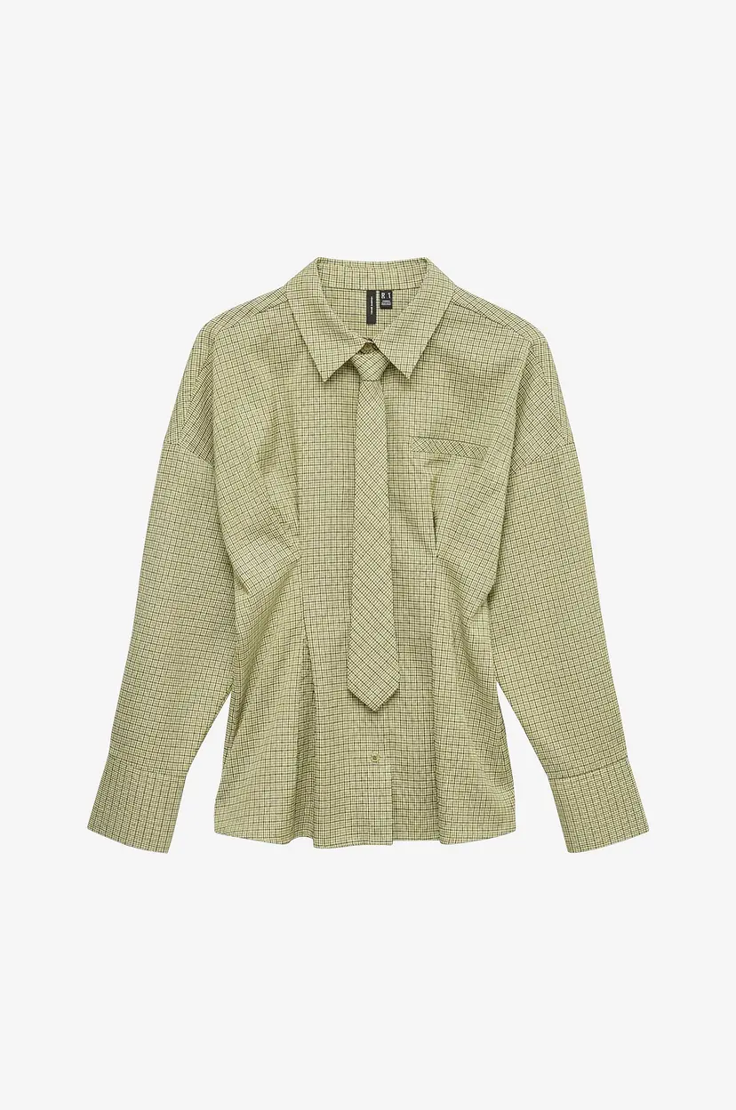 Vero Moda Skjorte Vmbriar Ls Tie Shirt Wvn Exp - Grønn