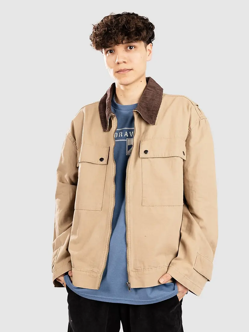 Urban Classics Urban Classics Workwear Cotton Jakke brun