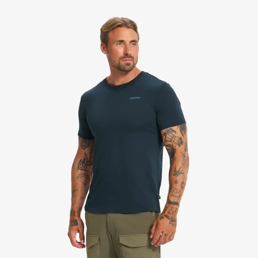 RevolutionRace Easy T-shirt Slim Fit Herre Deep Navy