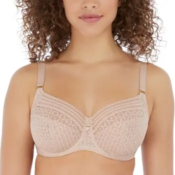 Freya Freya BH Viva Underwire Side Support Lace Bra Beige polyamid D 75 Dame
