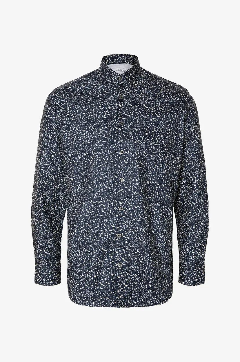 Selected Men Skjorte slhSlimdetail Shirt LS Classic - Blå