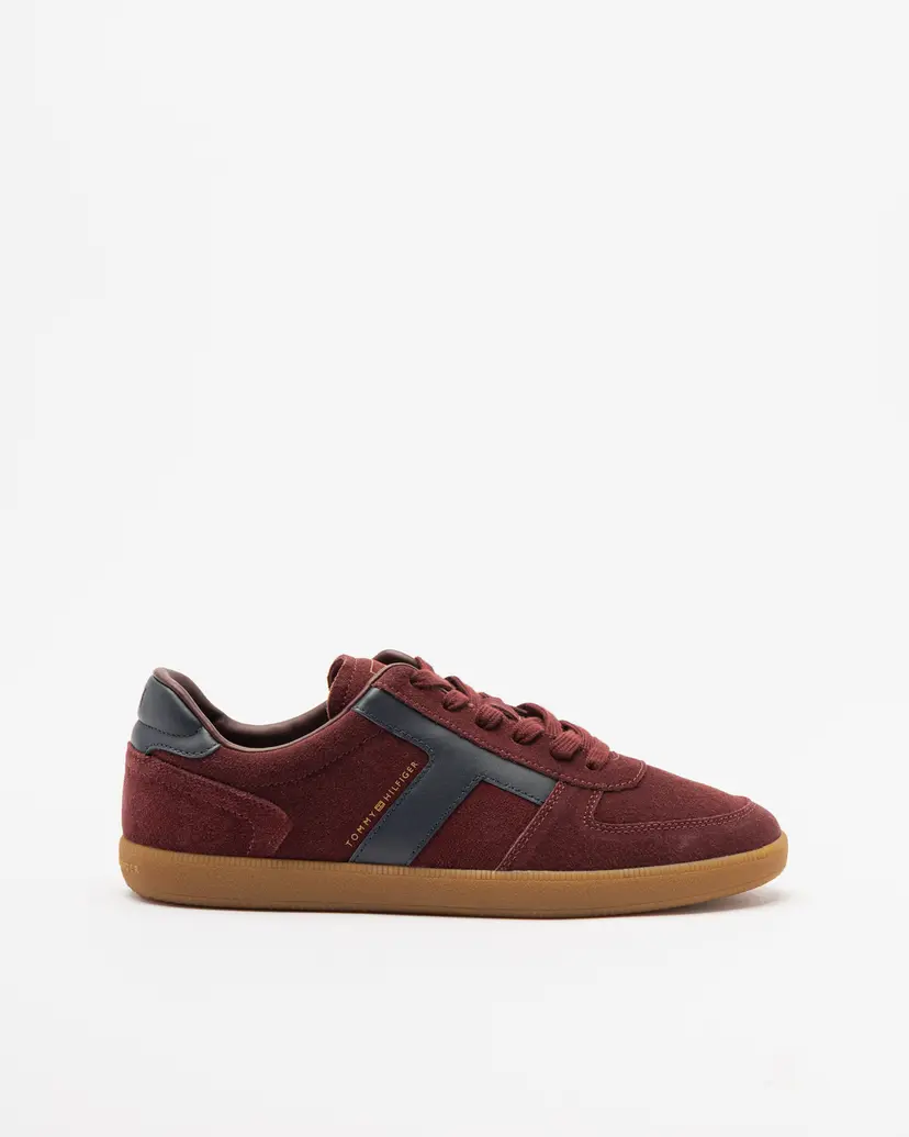 Tommy Hilfiger Tommy Hilfiger Tribeca Sneaker Suede Burgundy Sneakers