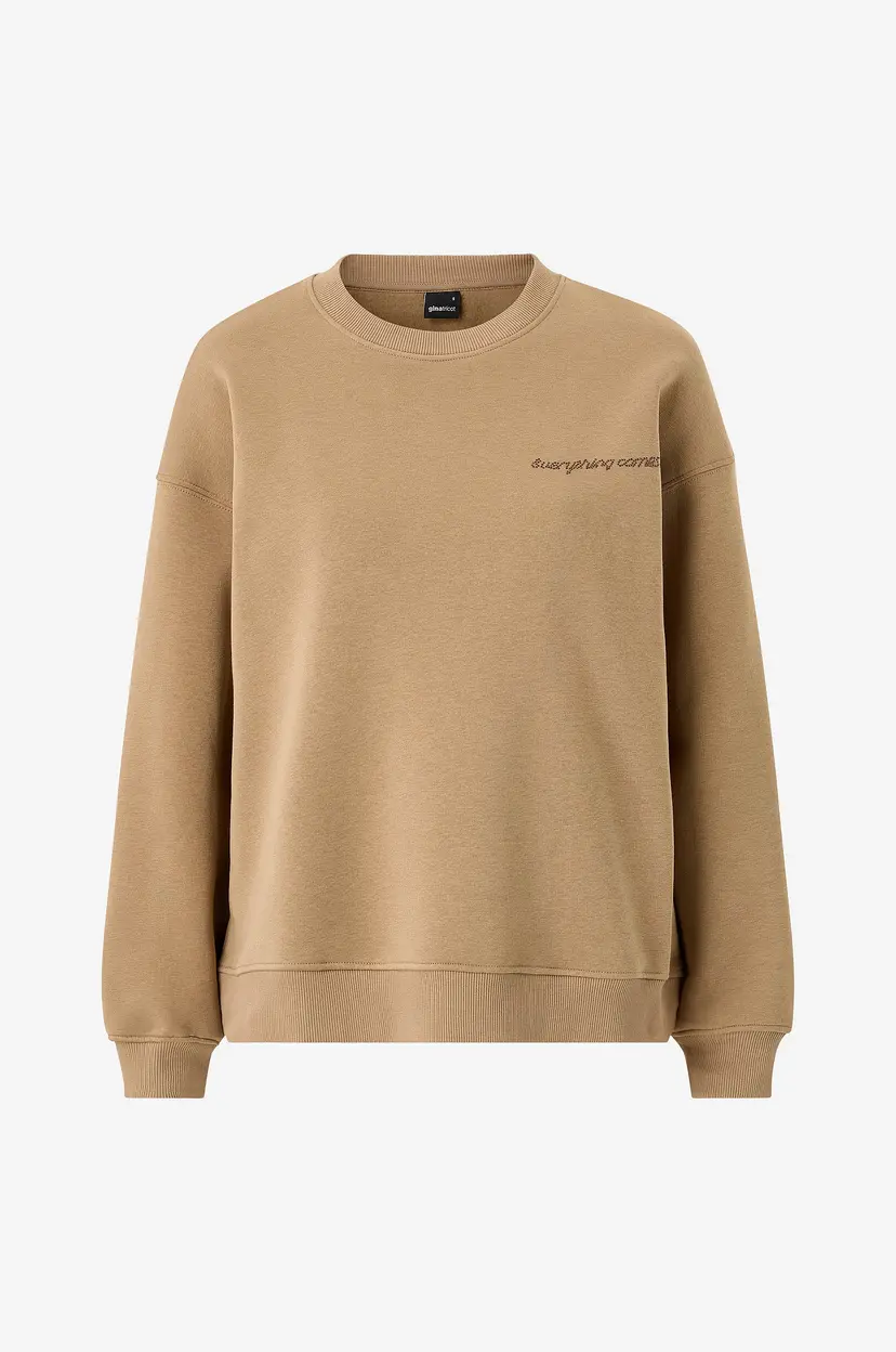 Gina Tricot Collegegenser Sweater - Grønn