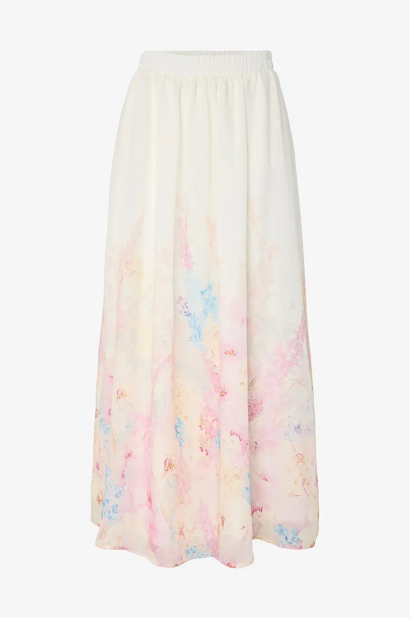 Y.A.S Maxi skjørt yasFlorence HW Ankle - Hvit