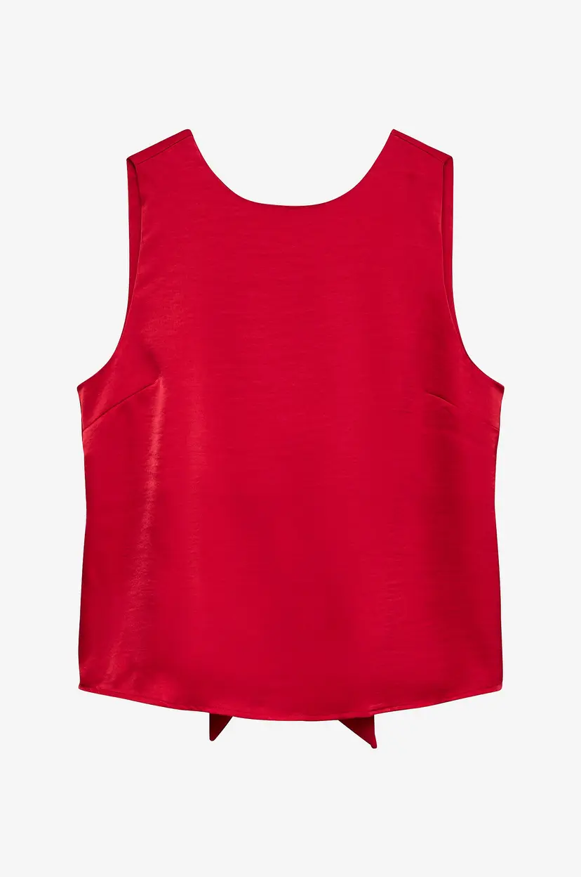 Vero Moda Topp vmLivia SL Detail Top Wvn Exp - Rød