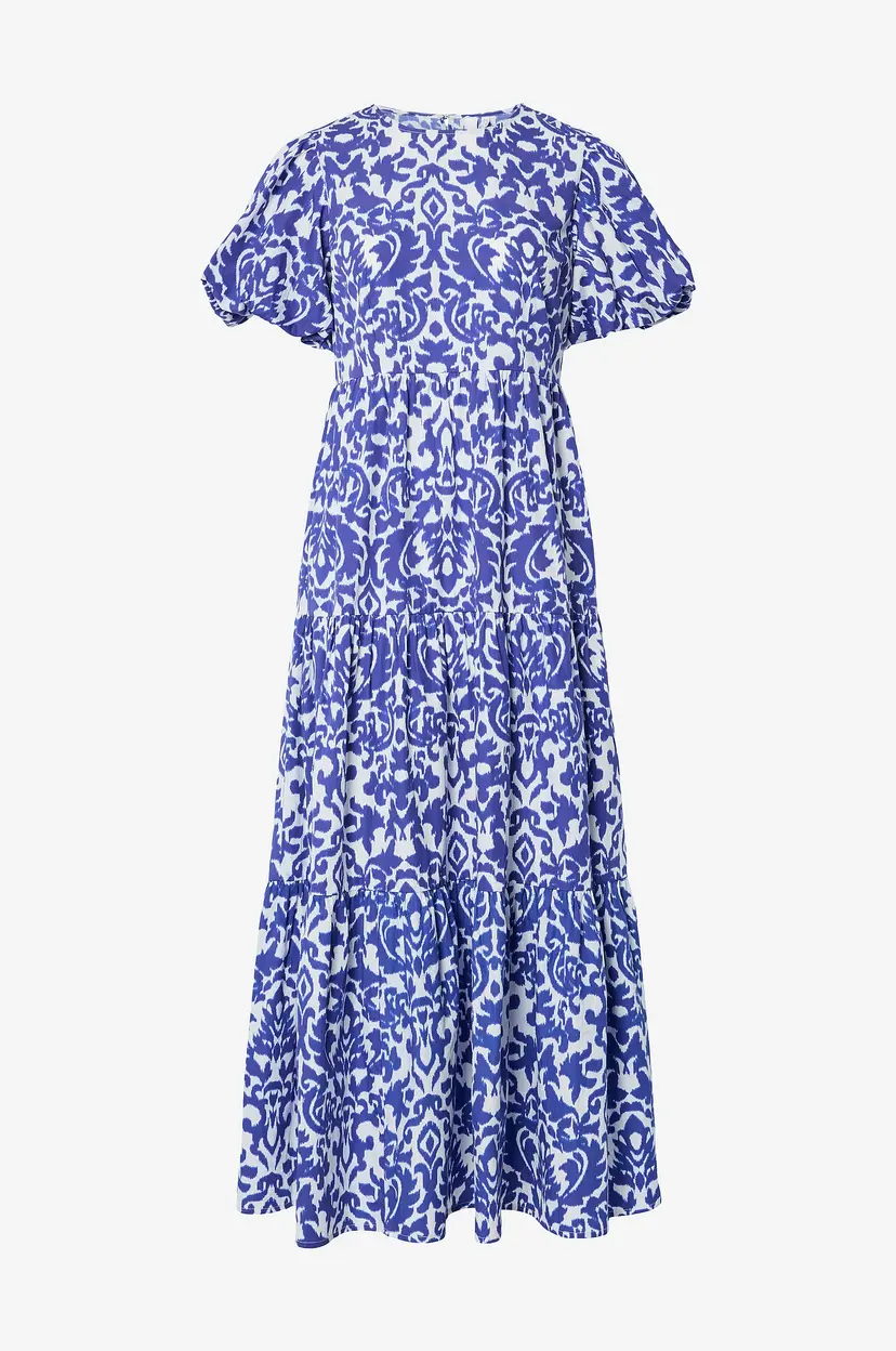 Y.A.S Maxikjole yasGreena SS - Blå