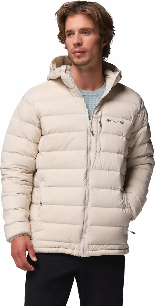 Columbia Columbia Men's Drift Peak Stretch Down Hooded Jacket Dark Stone