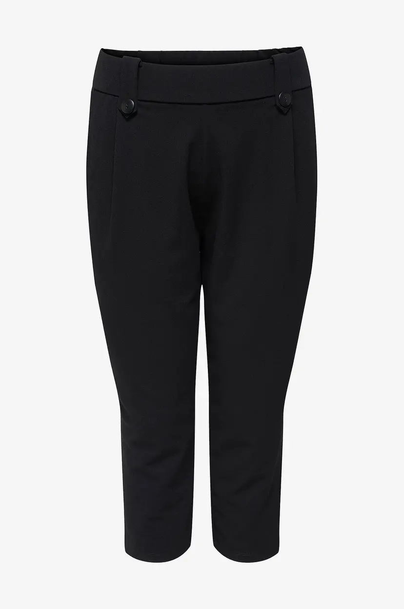 Only Carmakoma Capribukse carSania Button Capri - Svart