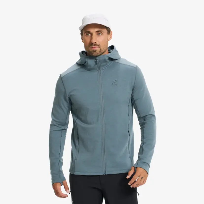 RevolutionRace Colorado Wool Hoodie Herre Stormy Weather