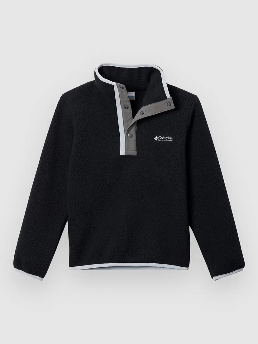 Columbia Columbia Helvetia II Half Snap Fleece Kids Half-Zip Fleecegenser svart