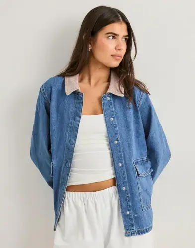 Vero Moda Vero Moda - Blå - Vmenya Ls Workwear Jacket