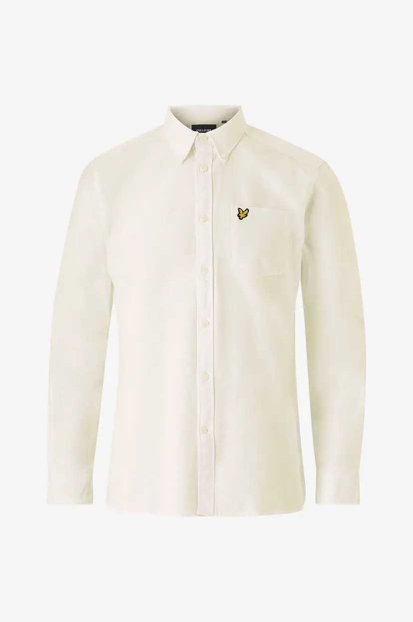 Lyle & Scott Skjorte Plain Oxford Shirt - Beige