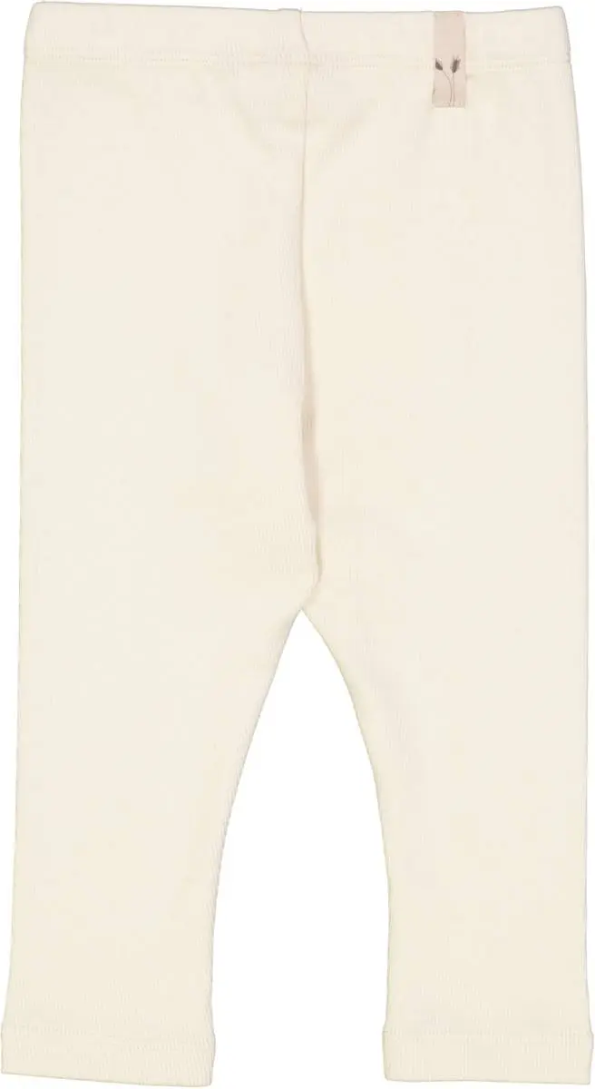 Wheat Wheat Rib Leggings Eggshell (80 / 1 år)