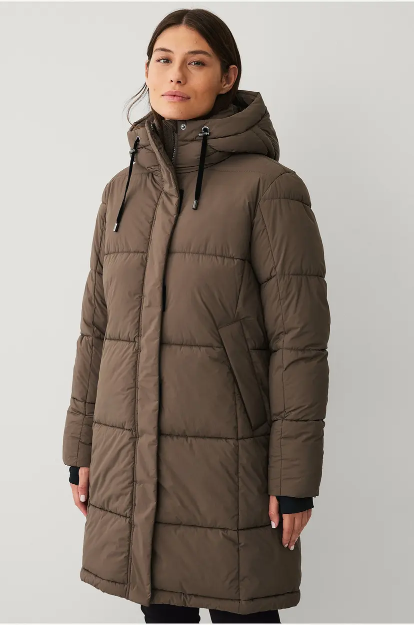 Áhkká Jakke Gold Warm Parka Matte - Brun