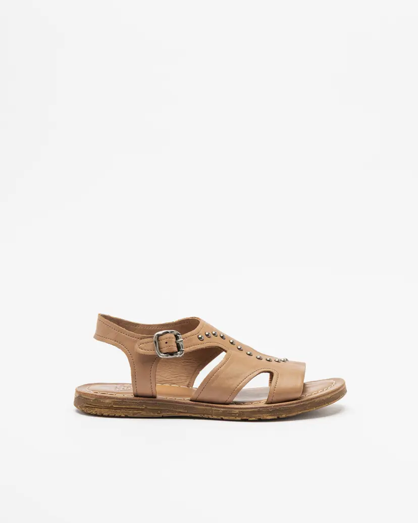 PROF PROF ZT02-3 Camel Flat sandals