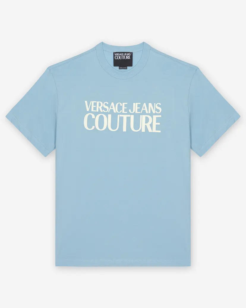 Versace Jeans Couture Versace Jeans Couture Logo Ist. Rubber Blue T-shirt