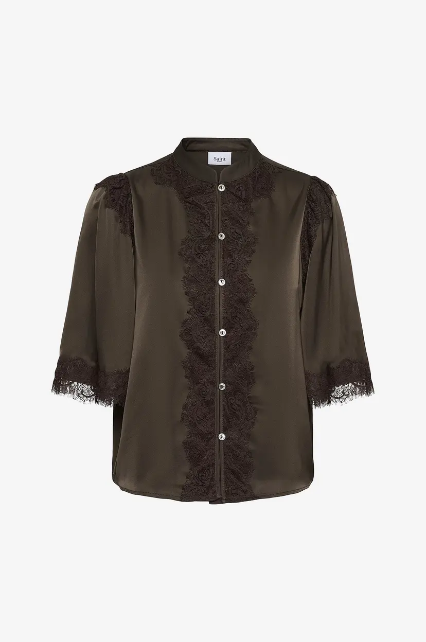 Saint Tropez Skjorte TeaganSZ Shirt - Brun