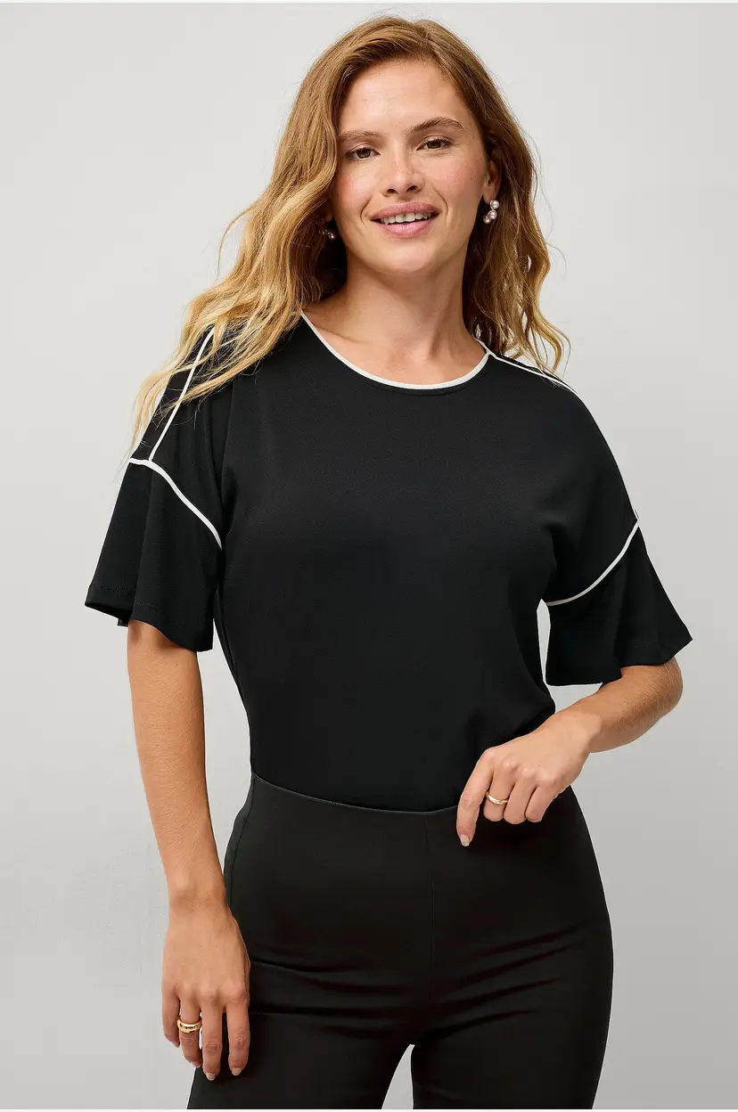 Ellos Collection Kortermet topp - Svart