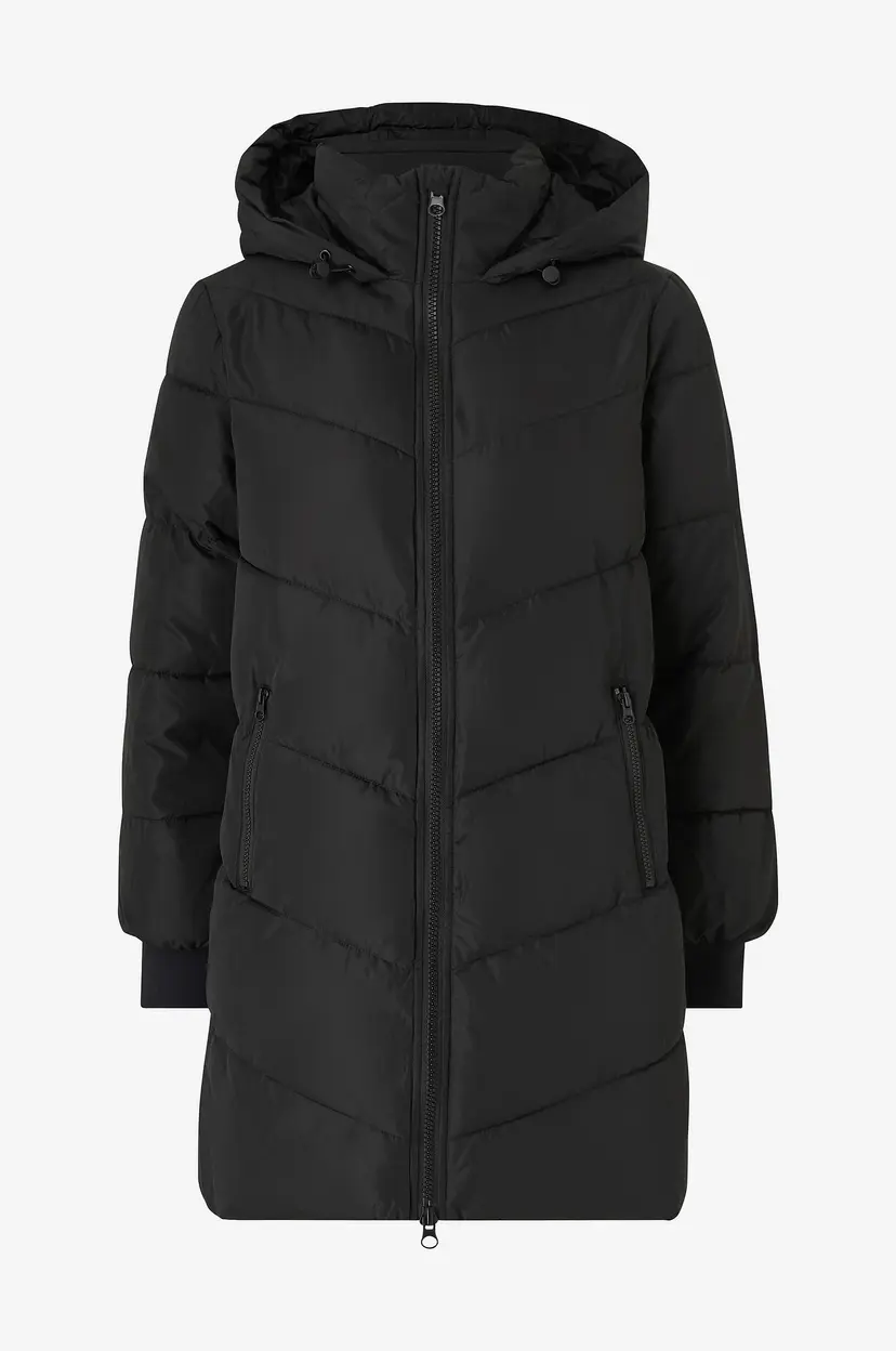 Vila Kåpe viMilja L/S Padded Coat - Svart