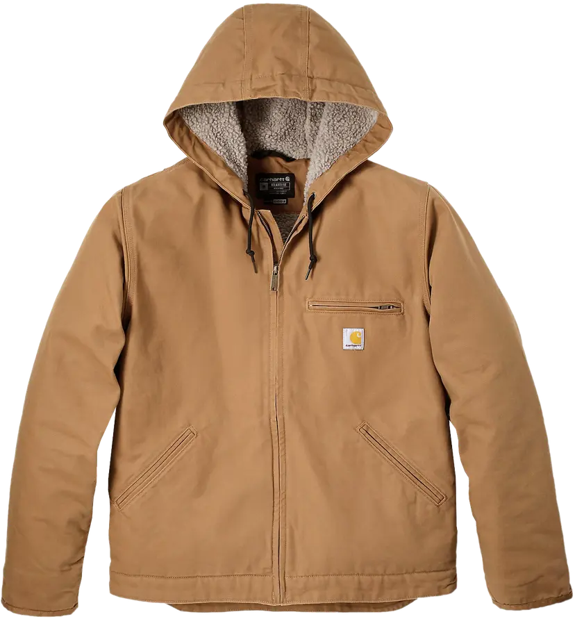 Carhartt Workwear Carhartt Workwear Carhartt M's Washed Duck Sherpa Lined Jacket Carhartt® Brown