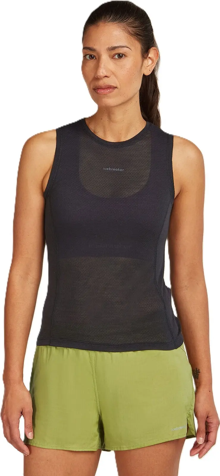 Icebreaker Icebreaker Women's Merino 75 Cool-Lite Featherlight Tank Black