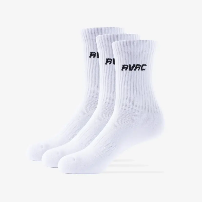 RevolutionRace 3-pack Core Ribbed Socks Unisex White