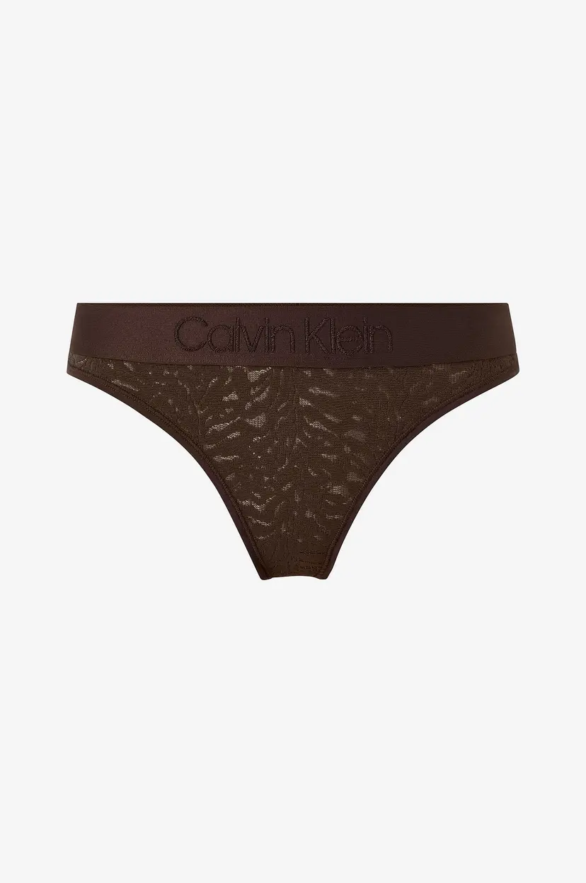 Calvin Klein Underwear Stringtruser Thong - Brun