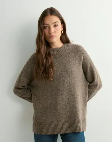 ONLY Only - Brun - Onlhazel Ls Highneck Overs Pull Knt
