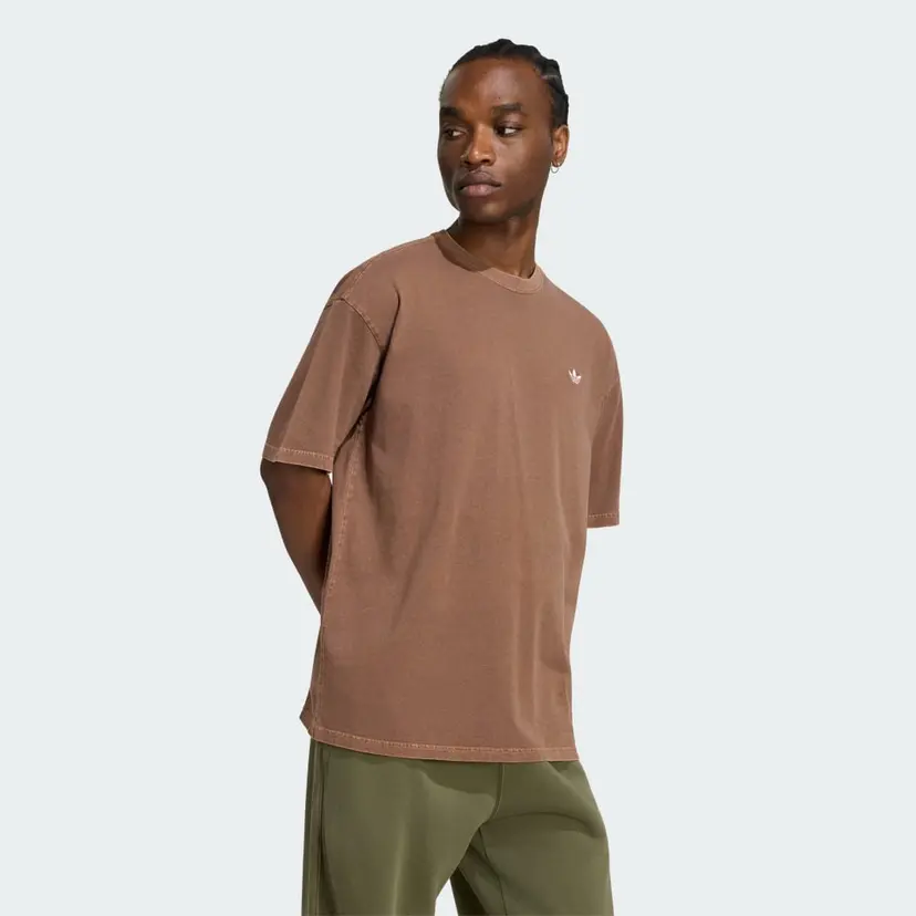 Adidas TREFOIL ESSENTIALS WASHED LOOSE DROPPED SHOULDER T-SKJORTE