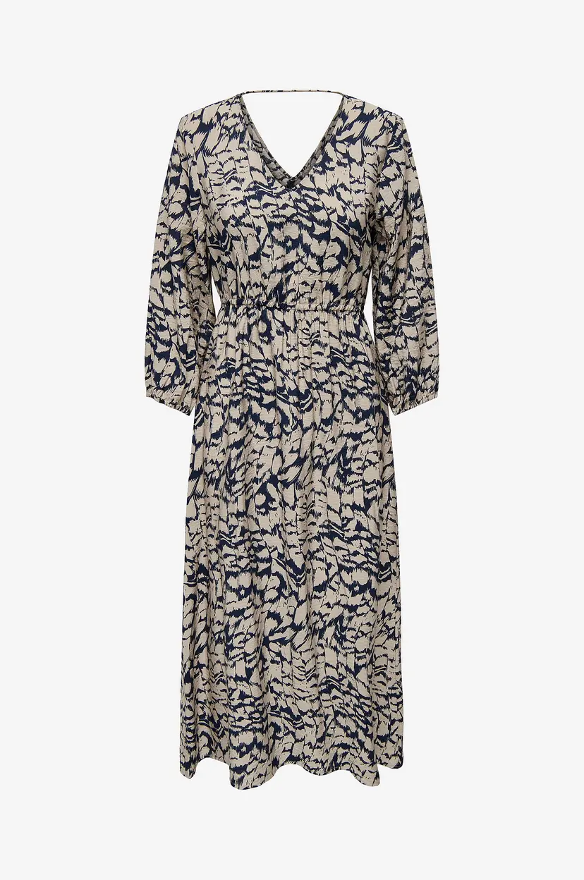 ONLY Kjole onlCelina 3/4 Midi Dress - Blå