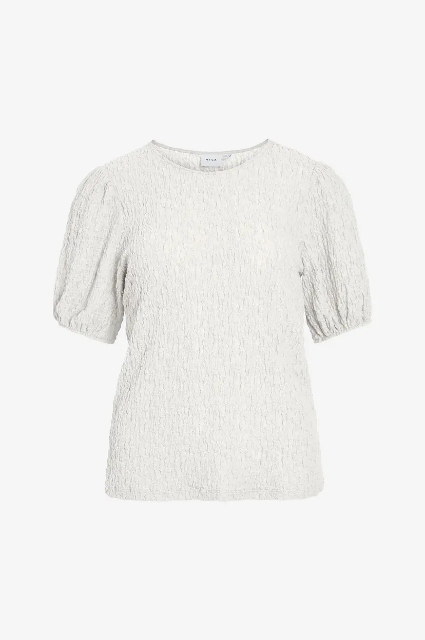 Vila Topp viFall O-neck 2/4 Top - Hvit