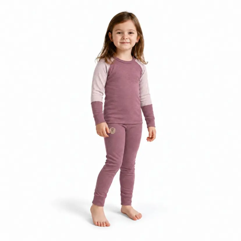 Bruse Bruse bambus undertøysett Bajas, Rose Brown